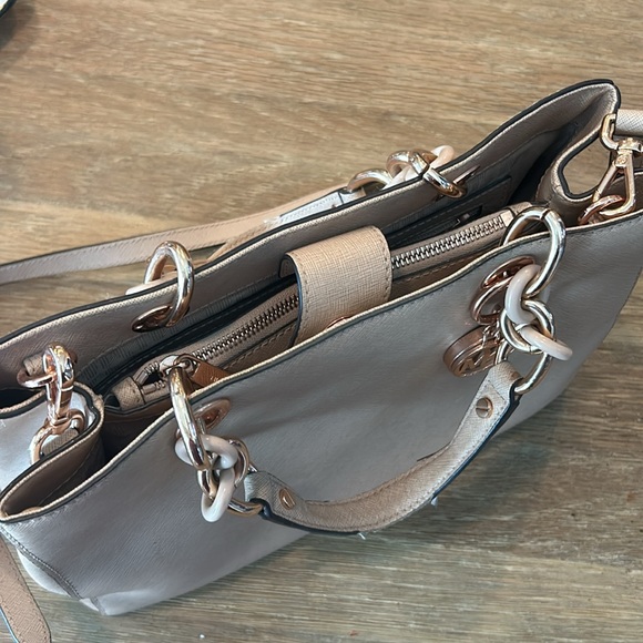 Michael Kors Cynthia Medium Convertible Saffiano Leather Satchel - Picture 3 of 13